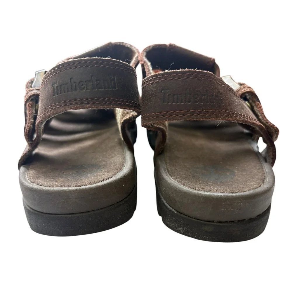 Timberland Brown Leather Fisherman Sport Sandal Gladiator Outdoor Comfort 9